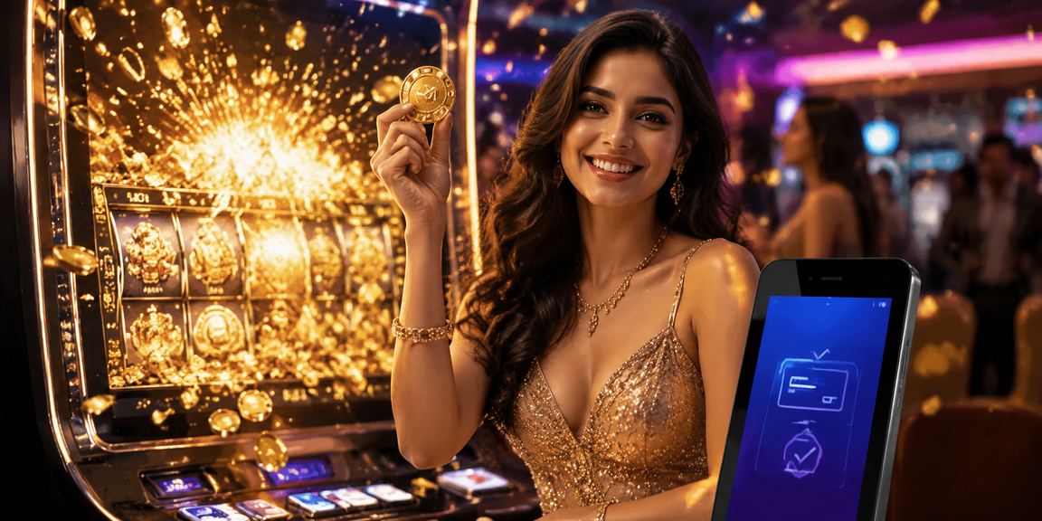Player enjoying slot game on mobile device in India